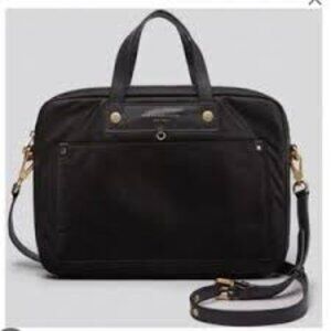 Marc by Marc Jacobs Black Laptop Bag with Gold Hardware